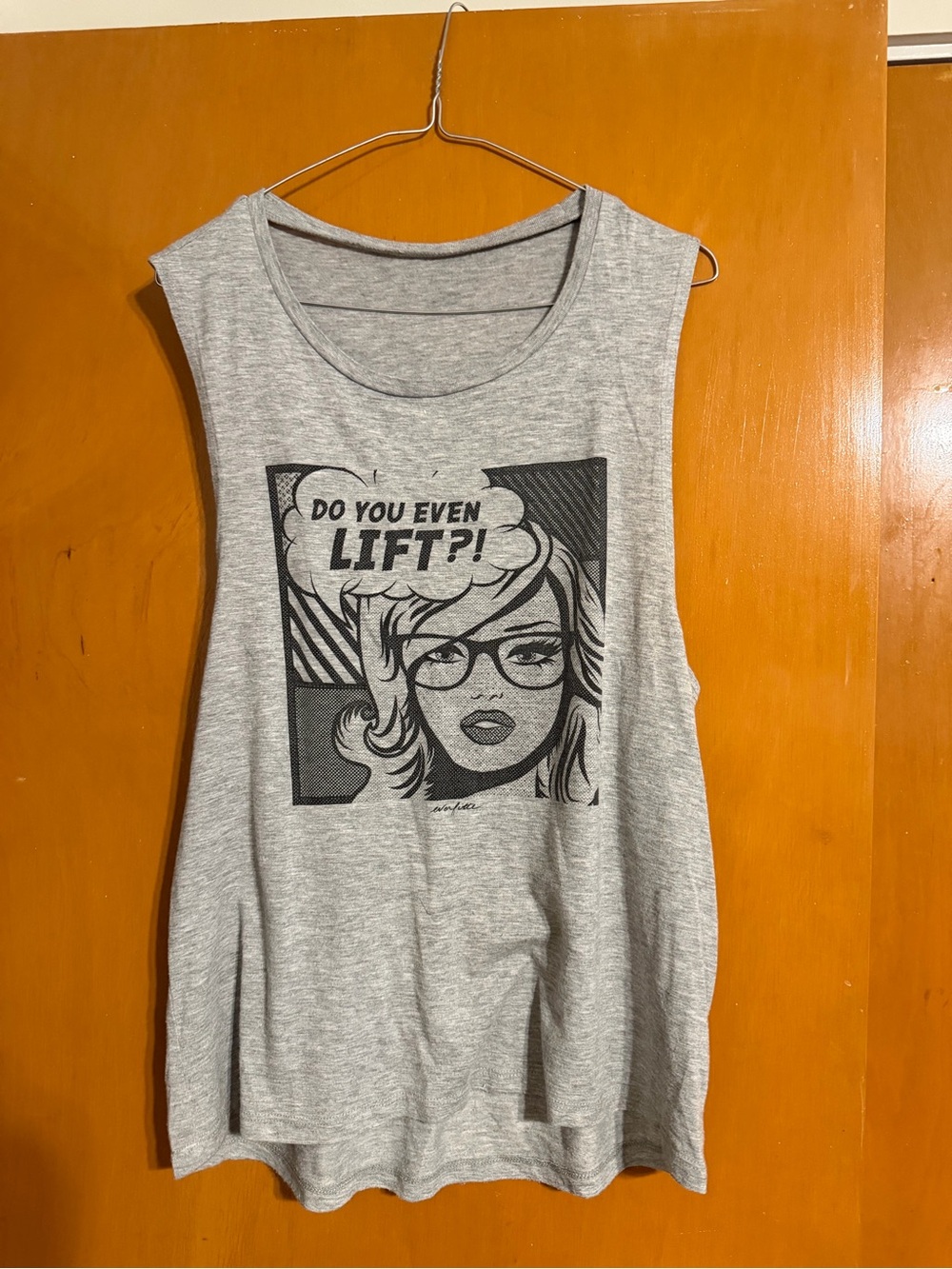 Graphic Muscle Tank Top - Grey "Do You Even Lift?"